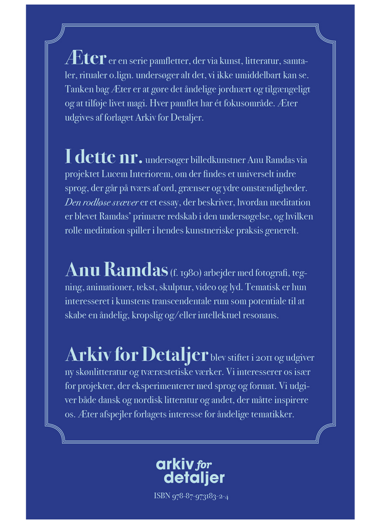 Æter nr. 1 – Den rodløse svæver [UDSOLGT]